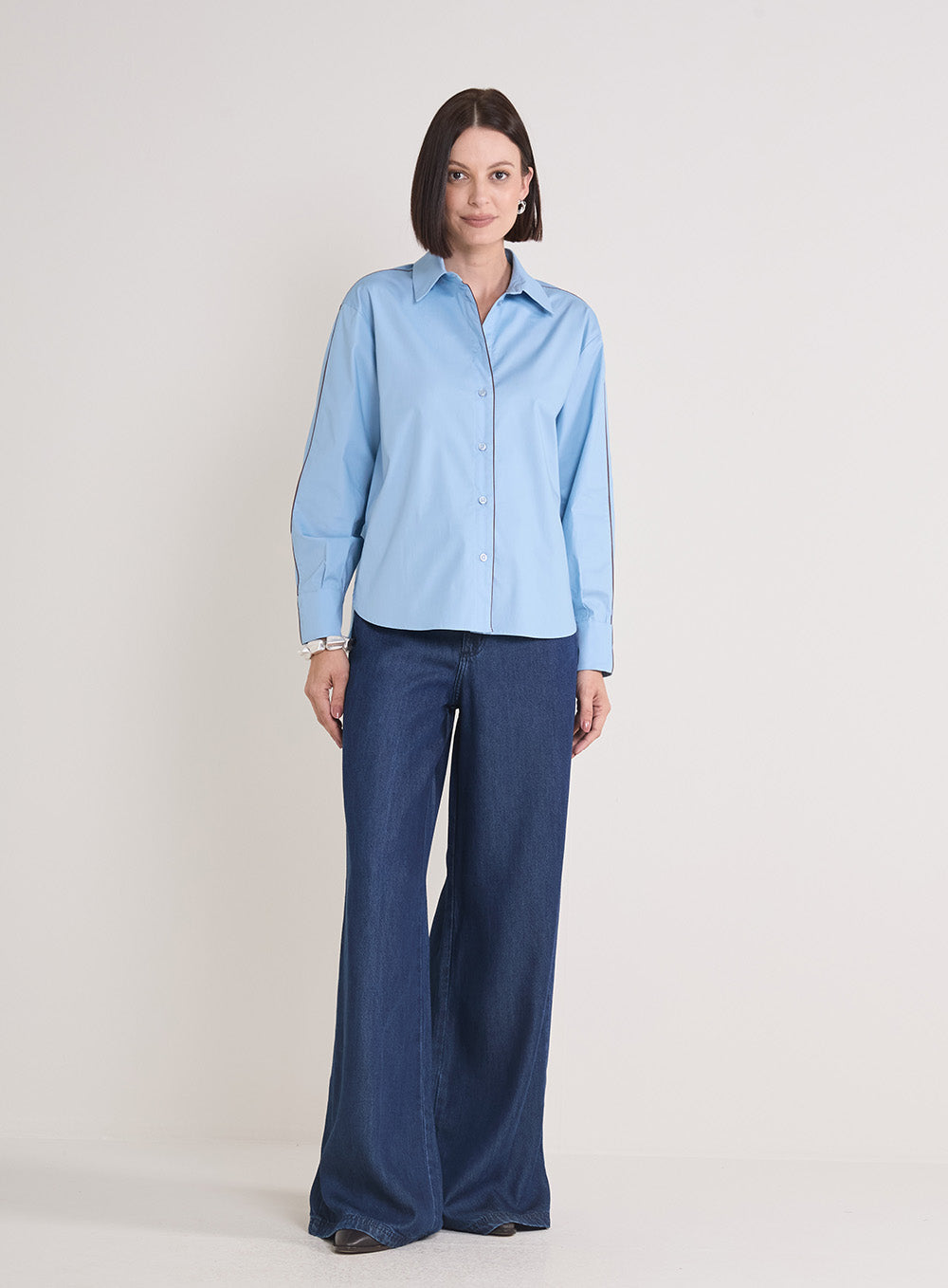 Camisa Forum Alfaiataria Feminina Reta