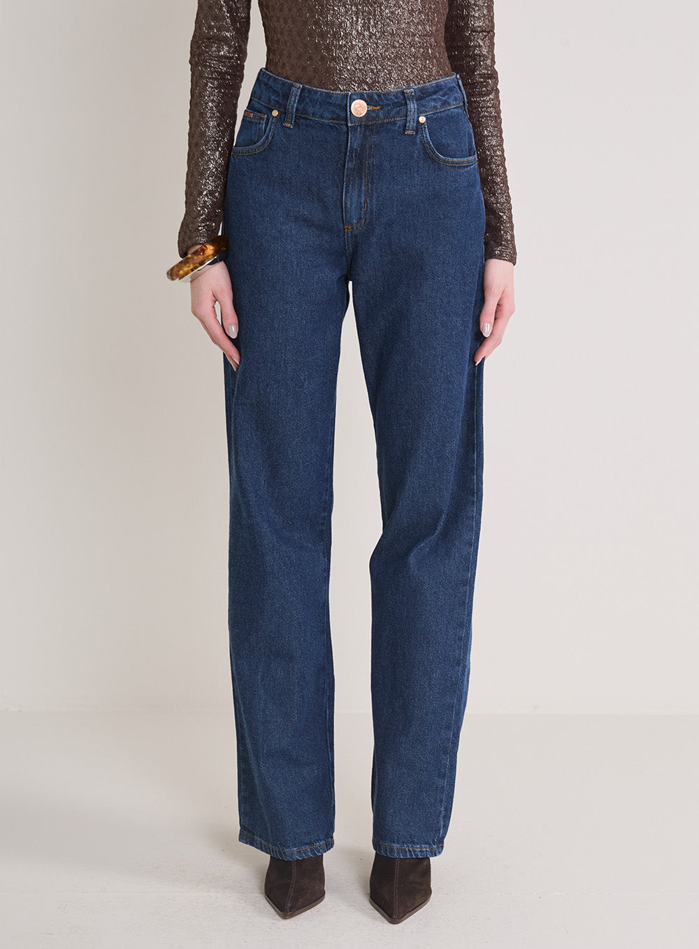 Calça Forum Jeans Feminino Wide Leg Raquel