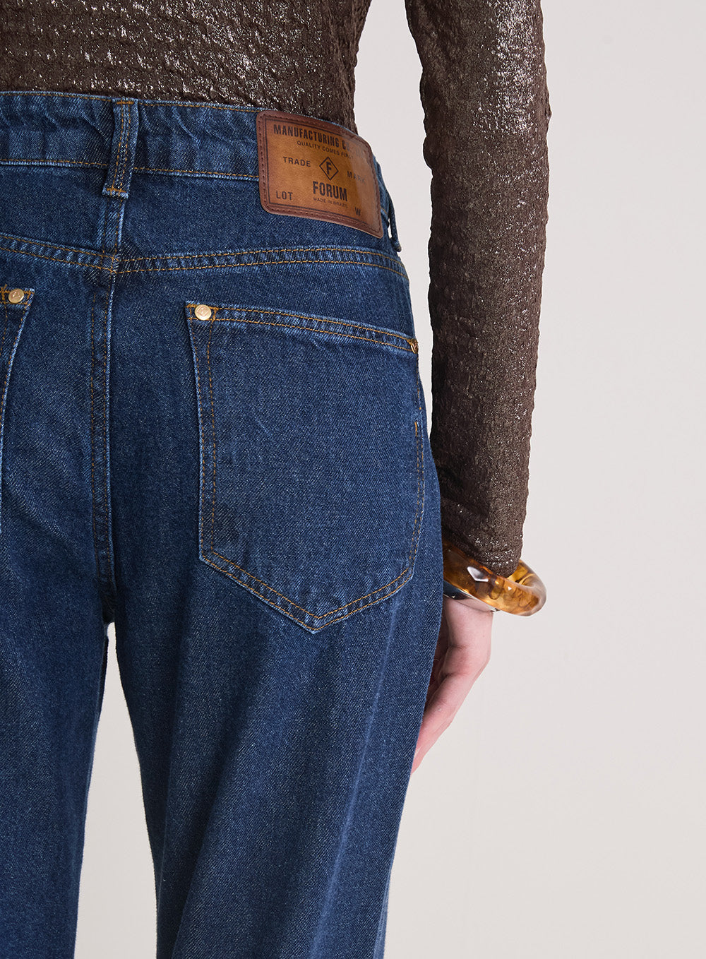 Calça Forum Jeans Feminino Wide Leg Raquel